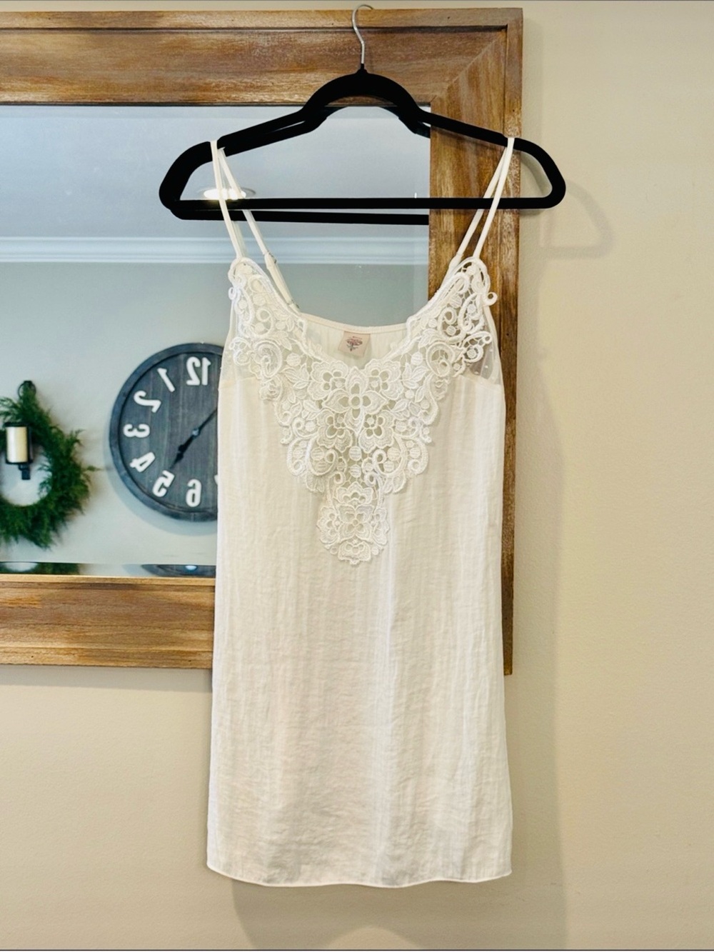 In Bloom White Lace-Front Slip Dress